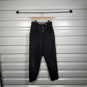 ZENA‎ JEANS Womens Black Denim High Waisted Straight Leg Jeans Size 5